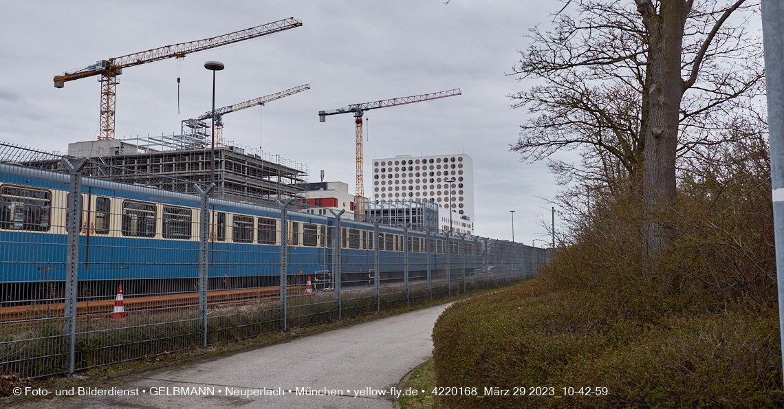 29.03.2023 - Baustelle REVO und Umgebung in Neuperlach